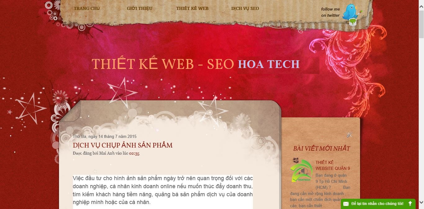 Thiết kế website chuẩn SEO